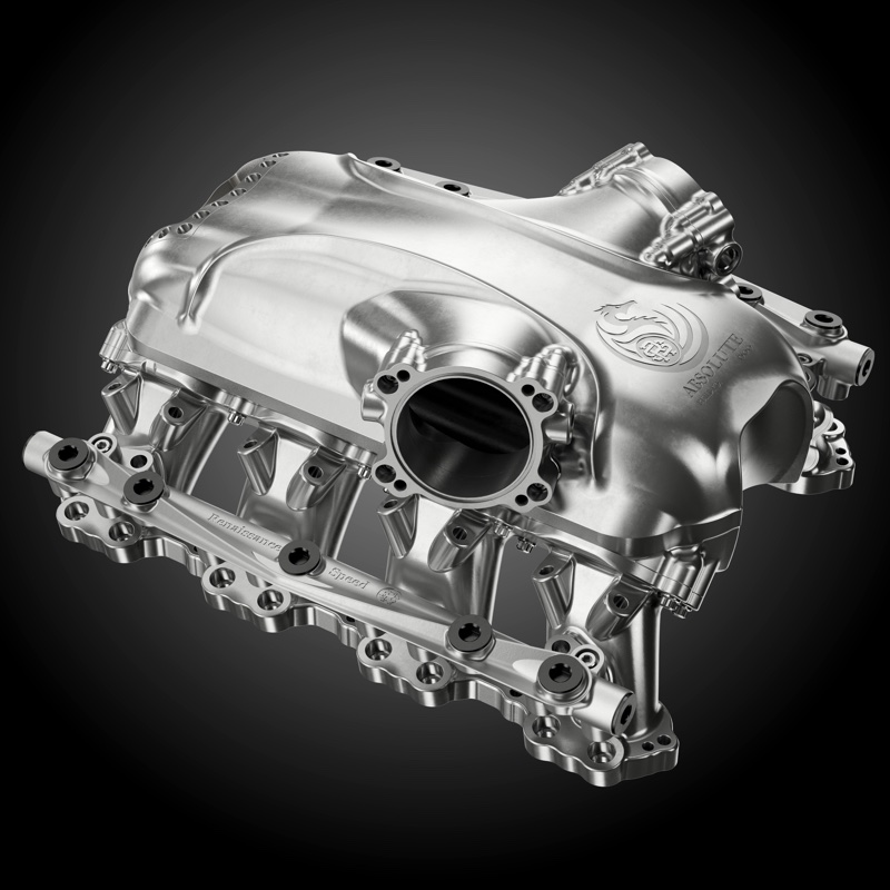 McLaren Billet Intake Manifold — custom induction system